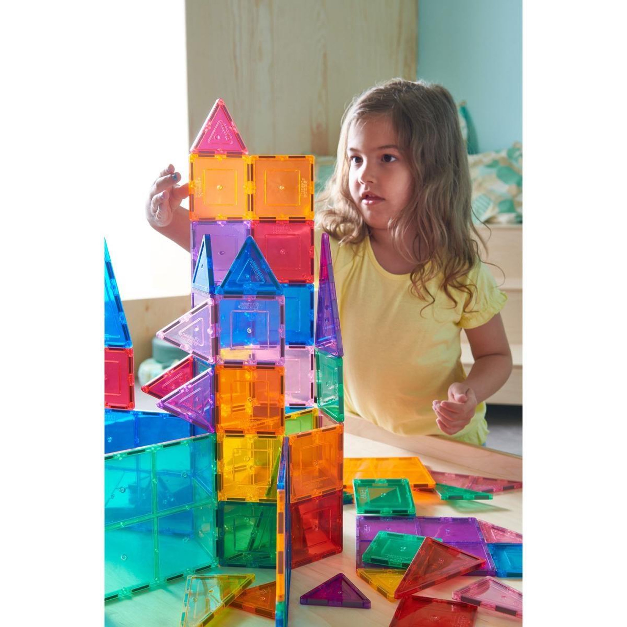Voir la diapositive 5 : MAGGENIUS Blocs de construction magnétiques — 100 pièces
