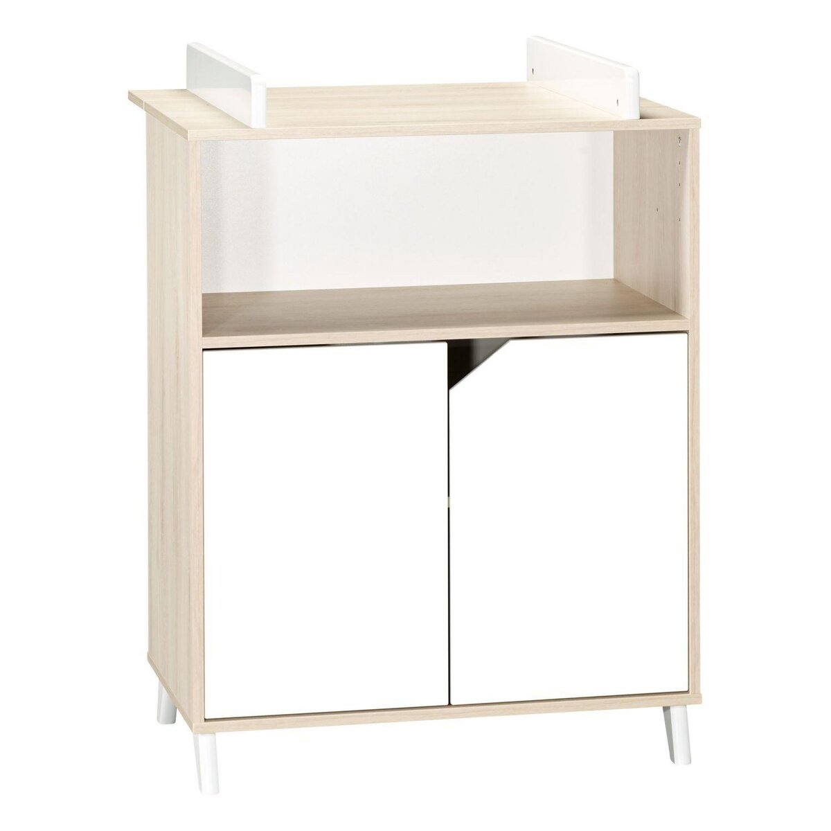 BABY PRICE Commode 2 Portes et 1 Niche - SCANDI NATUREL