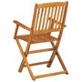 Voir la diapositive 5 : VIDAXL Ensemble a manger de jardin 9 pcs 220x90x75 cm bois d'acacia