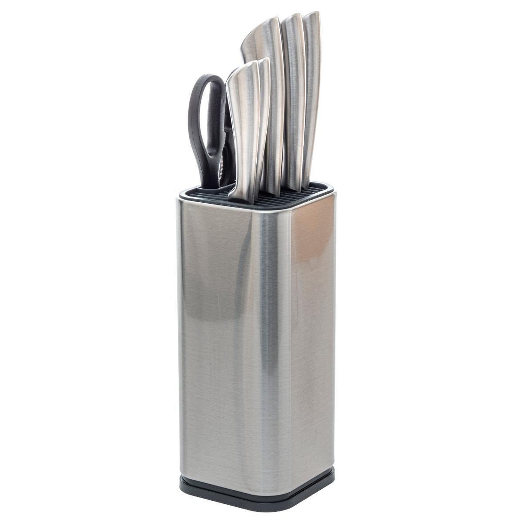 FIVE Bloc 5 couteaux & ciseaux  inox  36cm argent