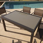 Voir la diapositive 3 : GARDENSTAR Salon de jardin 6 personnes gris CUBE