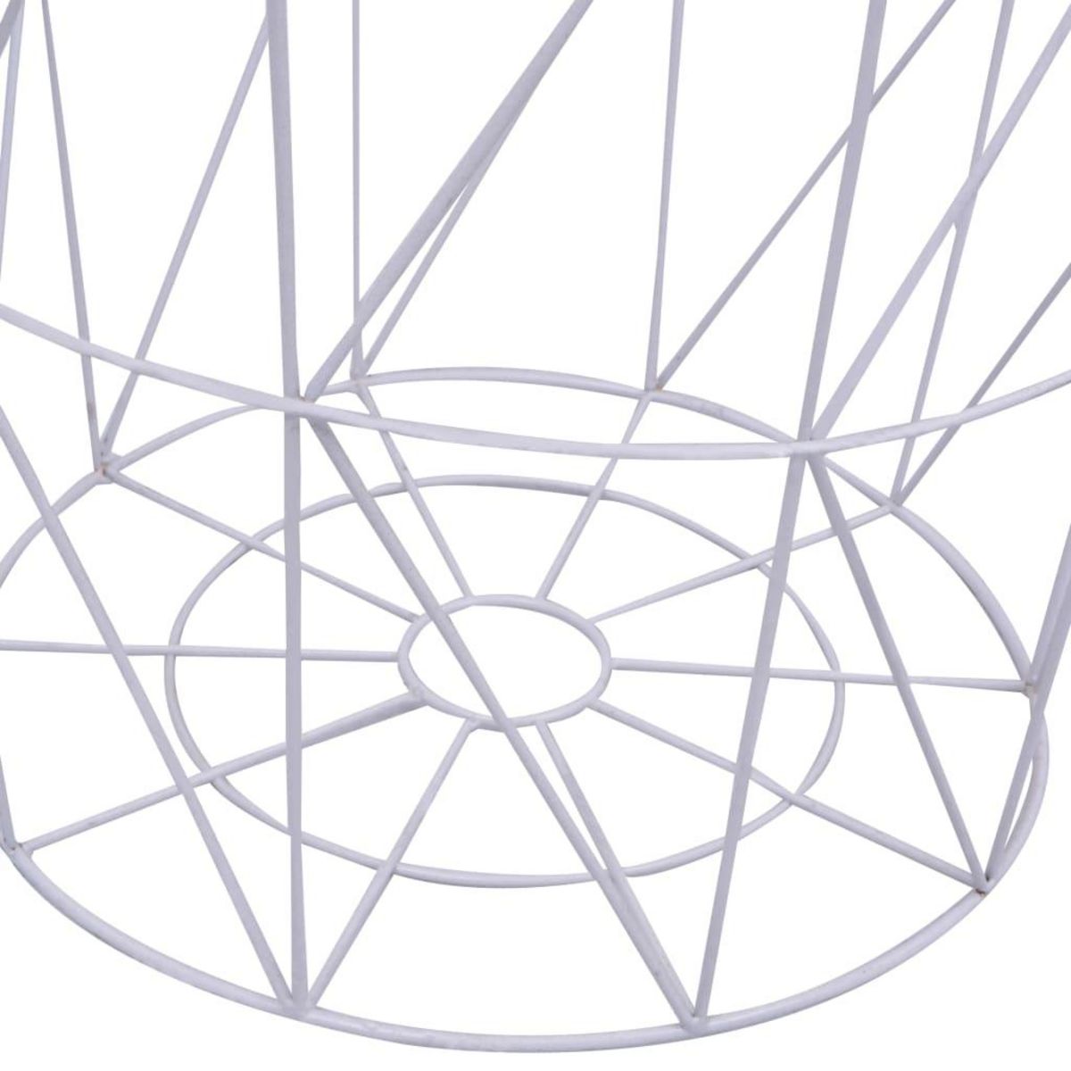 VIDAXL Table basse Blanc Ø 47 cm