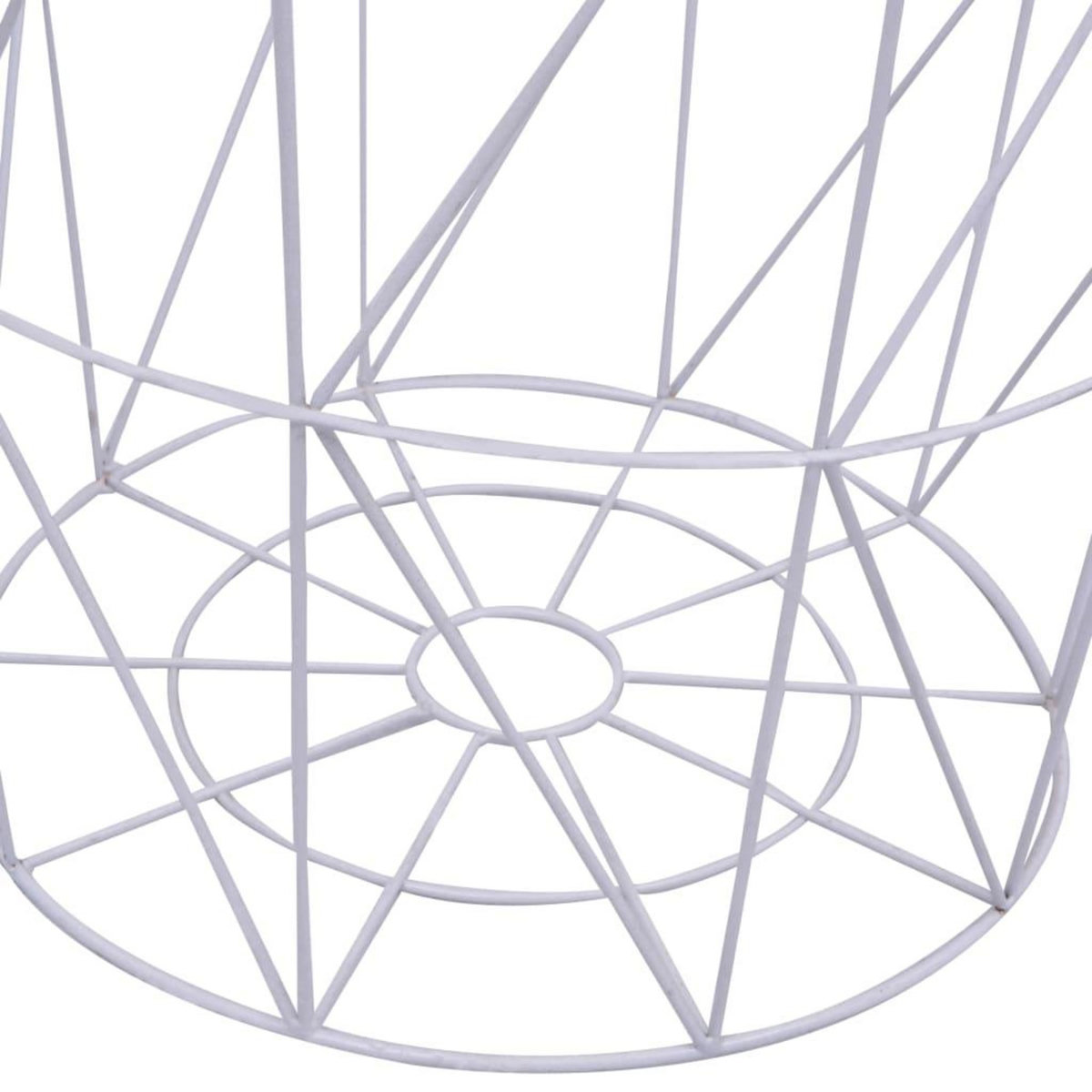 VIDAXL Table basse Blanc Ø 47 cm