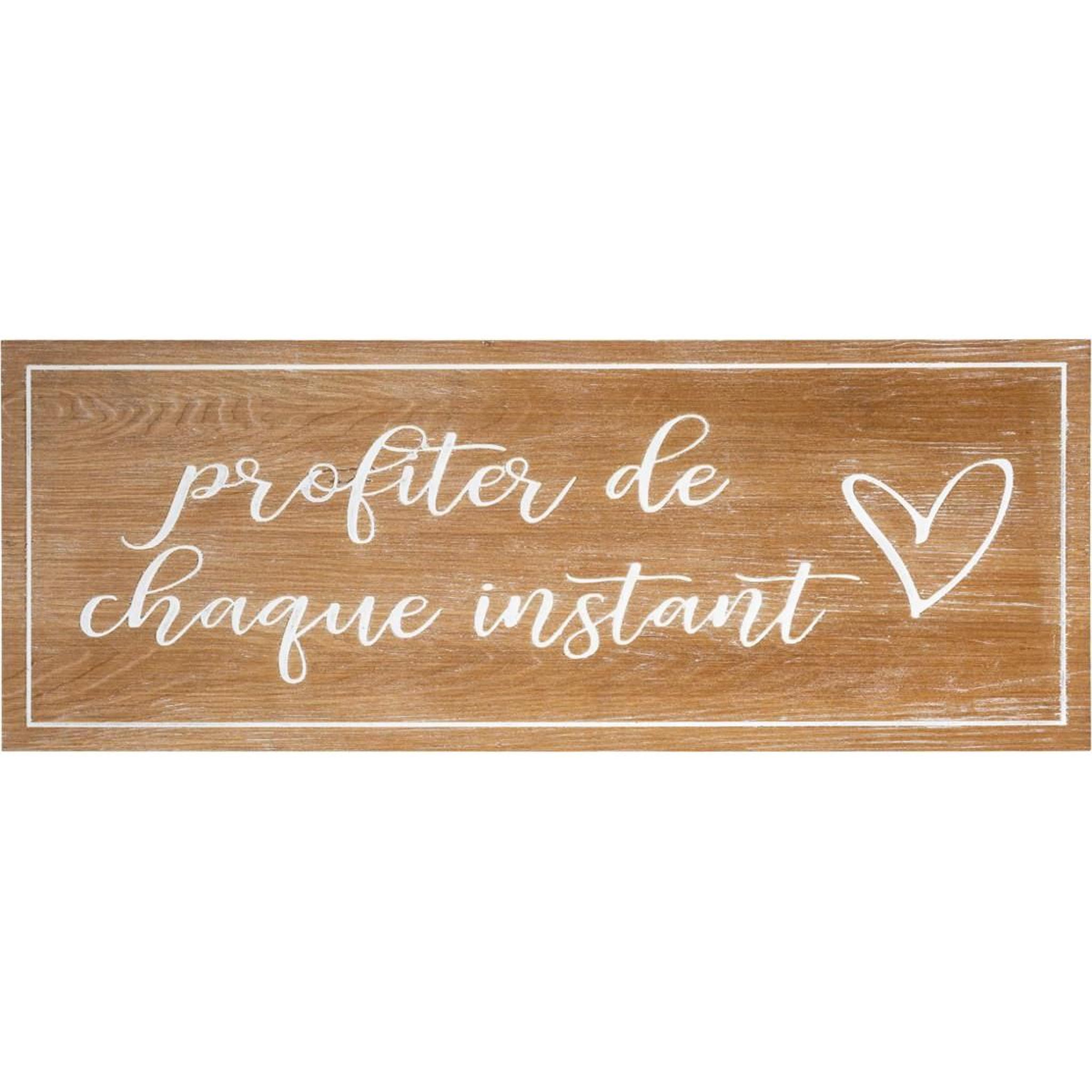 ATMOSPHERA Décoration murale bois  profiter  80cm naturel