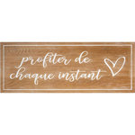 ATMOSPHERA Décoration Murale Bois  Profiter  80cm Naturel