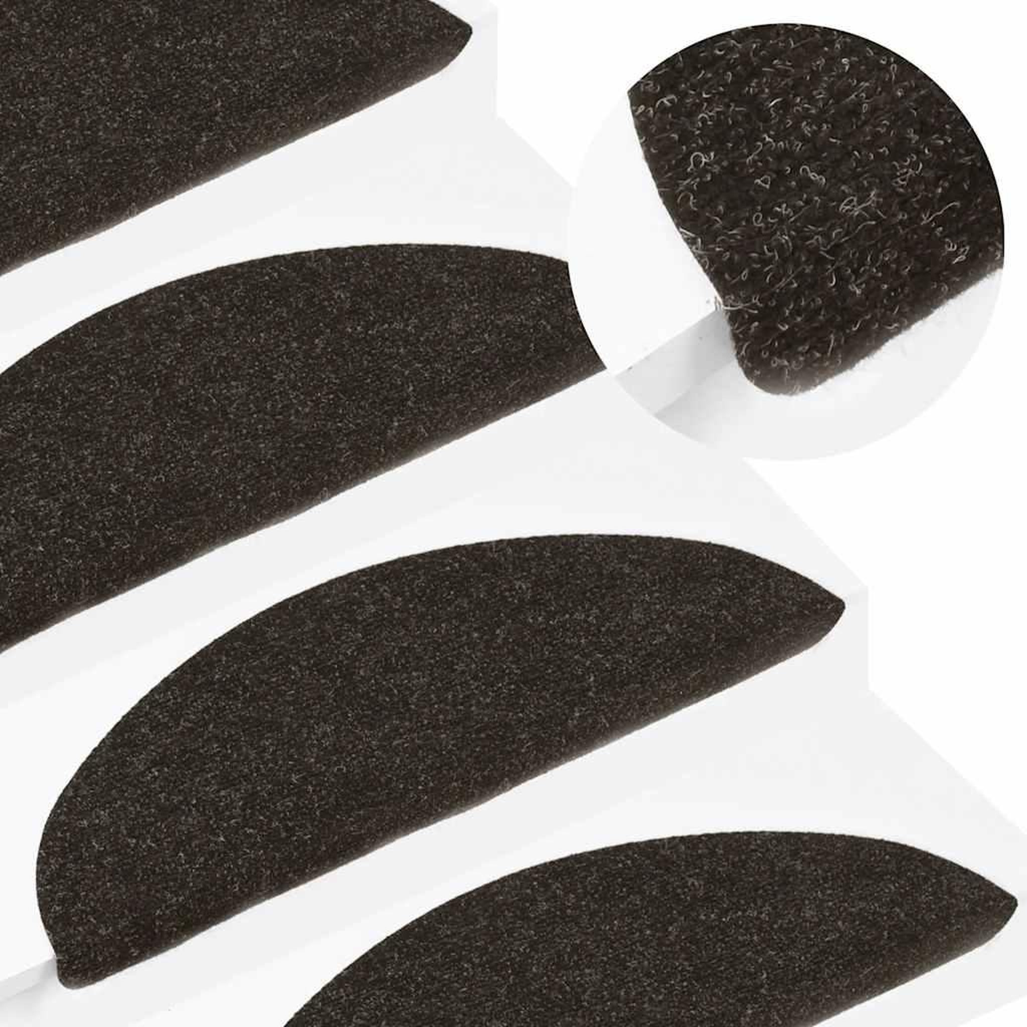 Voir la diapositive 5 : VIDAXL Tapis d'escalier auto-adhesifs 20 pcs anthracite 65x22,5x3,5 cm
