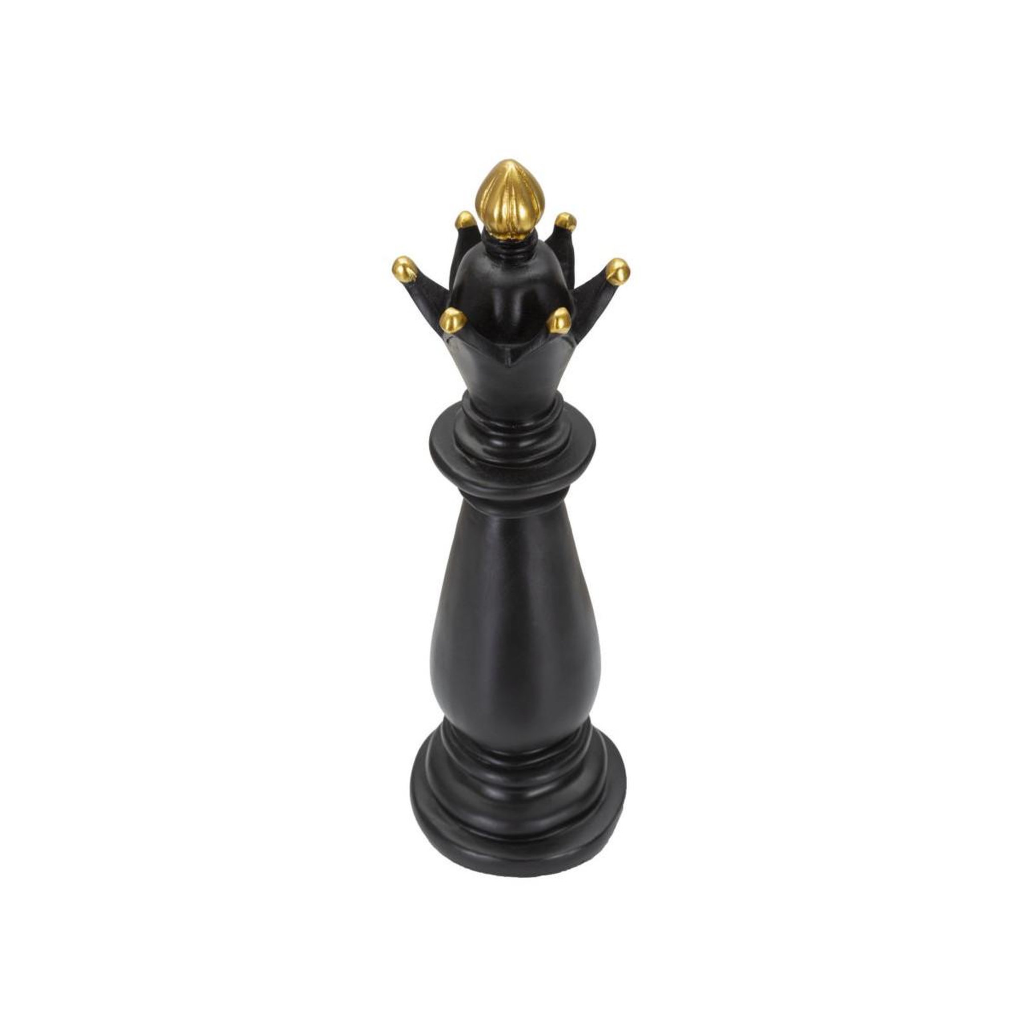 Voir la diapositive 2 : Paris Prix Pièce d'échec déco en résine  fou  38cm noir
