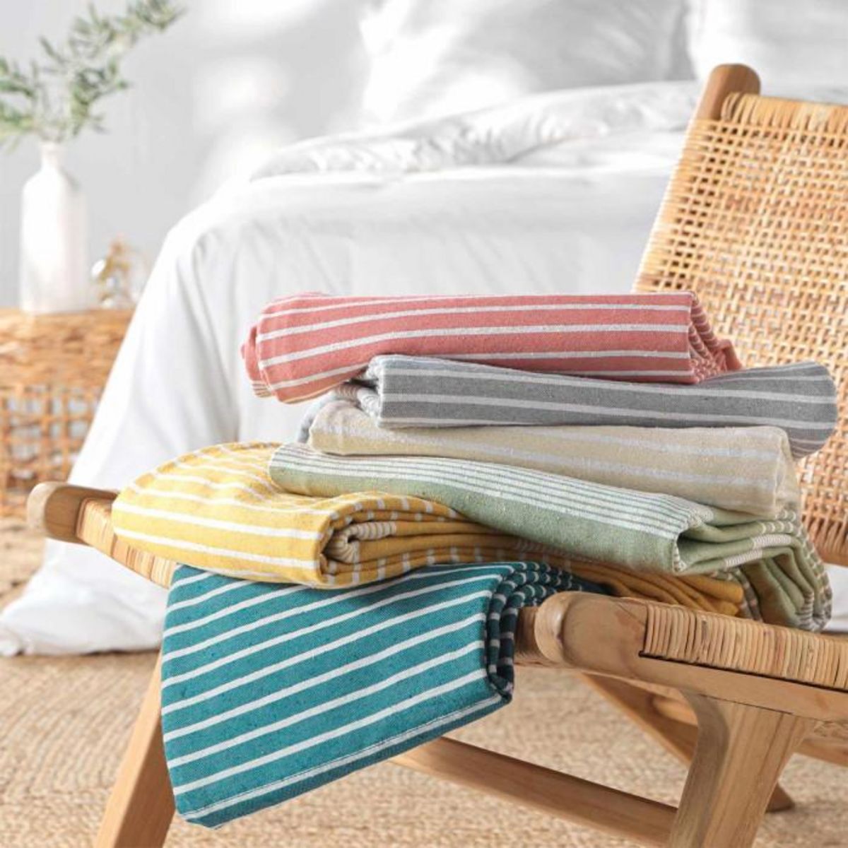 Paris Prix Couvre-Lit Tissé Imprimé  Adele  220x240cm Gris