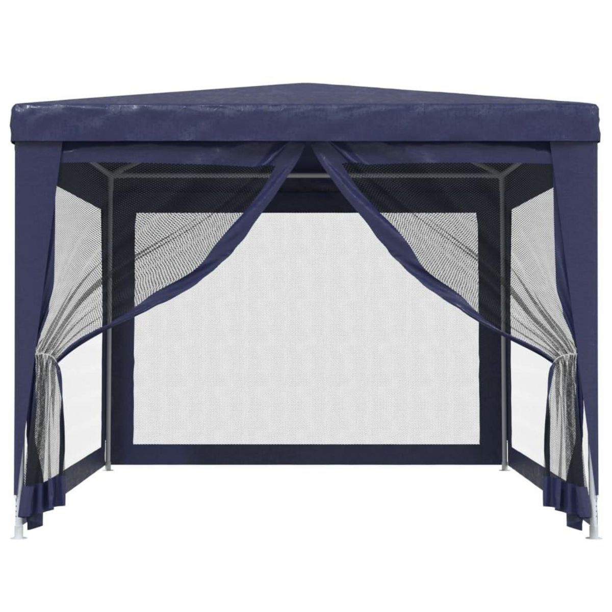 VIDAXL Tente de fete avec 4 parois laterales en maille Bleu 3x4 m PEHD
