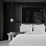 Sensei Maison Housse de couette en percale de coton TOLSTA. Coloris disponibles : Blanc