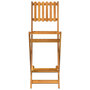 Voir la diapositive 4 : VIDAXL Tabourets de bar d'exterieur pliants lot de 2 Bois d'acacia