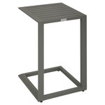 HESPERIDE Table d'appoint de jardin carrée EVASION. Coloris disponibles : Marron, Orange, Vert