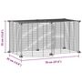 Voir la diapositive 5 : VIDAXL Cage animaux de compagnie a 8 panneaux et porte Noir 35x35 cm