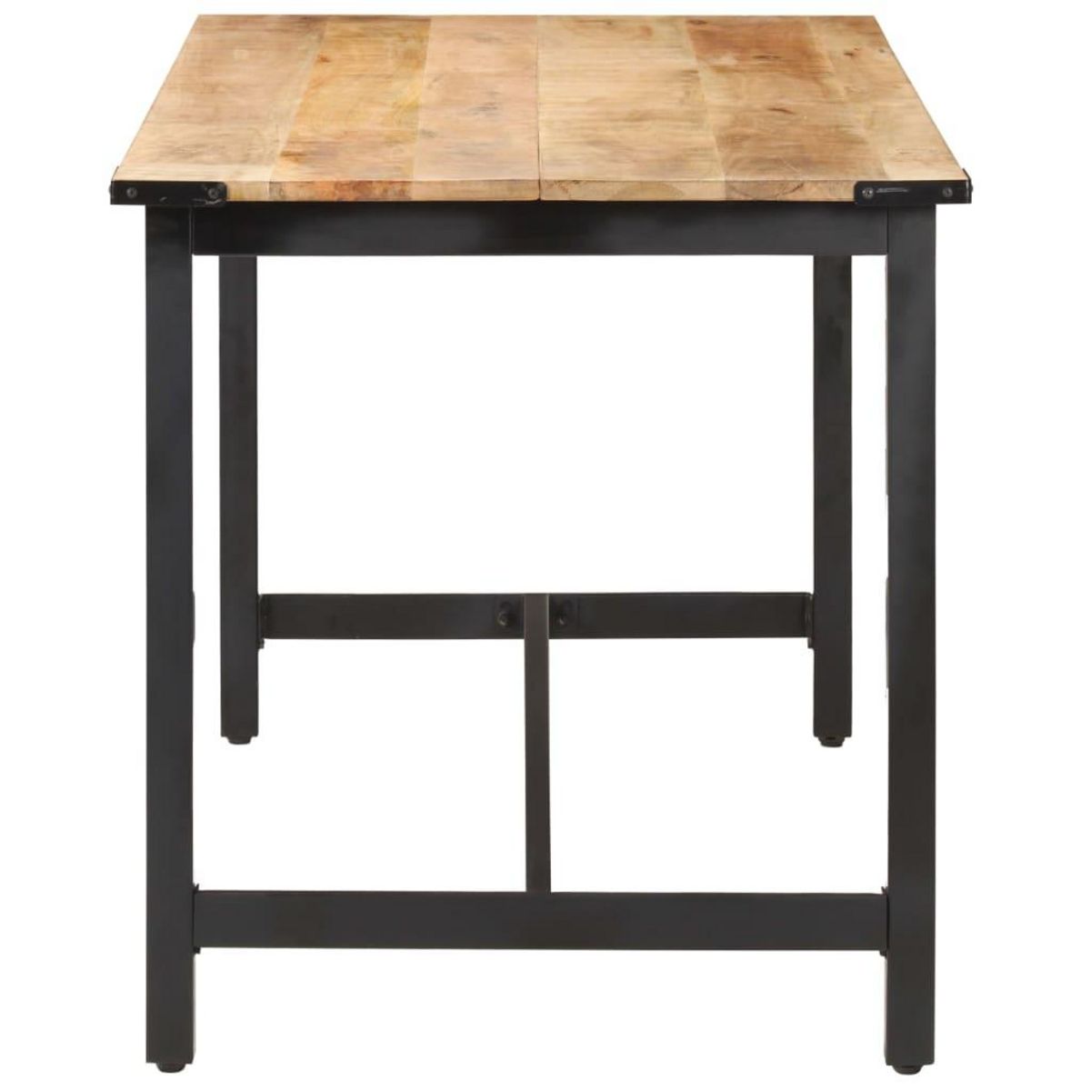 VIDAXL Table a manger 140x70x76 cm Bois de manguier brut massif