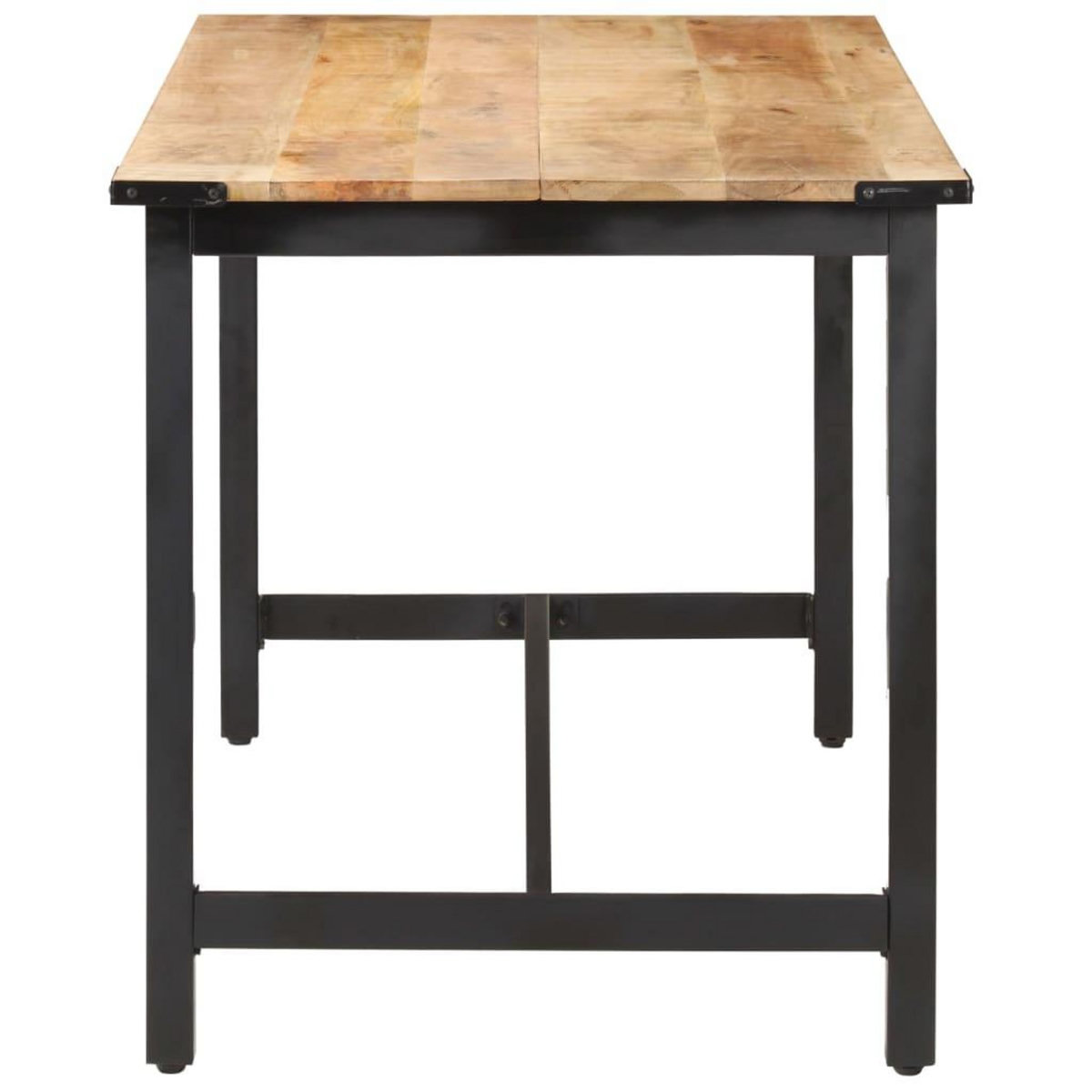 VIDAXL Table a manger 140x70x76 cm Bois de manguier brut massif