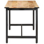 Voir la diapositive 3 : VIDAXL Table a manger 140x70x76 cm Bois de manguier brut massif