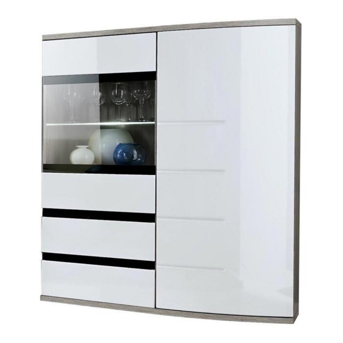 Paris Prix Buffet Design 2 Portes  Ontario  125cm Blanc