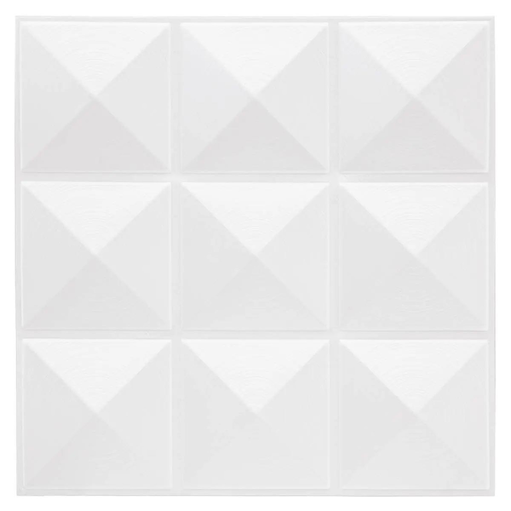 Stick'n Look Lot de 6 stickers mureaux  piky  30x30cm blanc