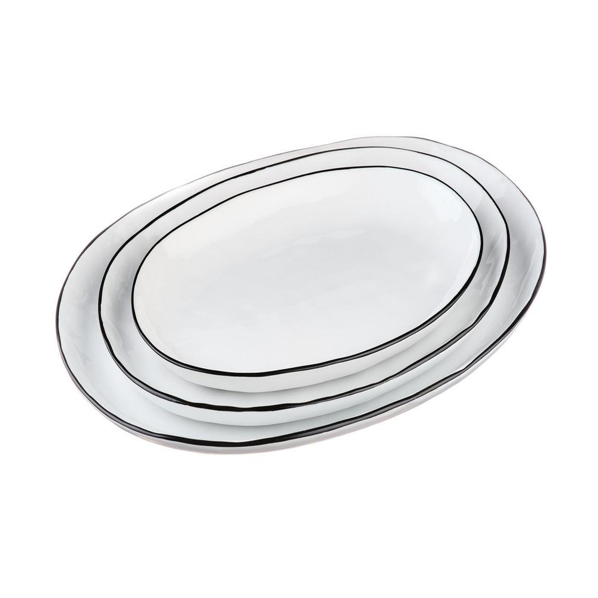 Voir la diapositive 3 : BJORN Plateau de service pure - 3 pièces - blanc neige