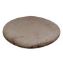 Voir la diapositive 2 : Paris Prix Tapis Uni Rond Doux à Poils Longs  Rabbit  Taupe