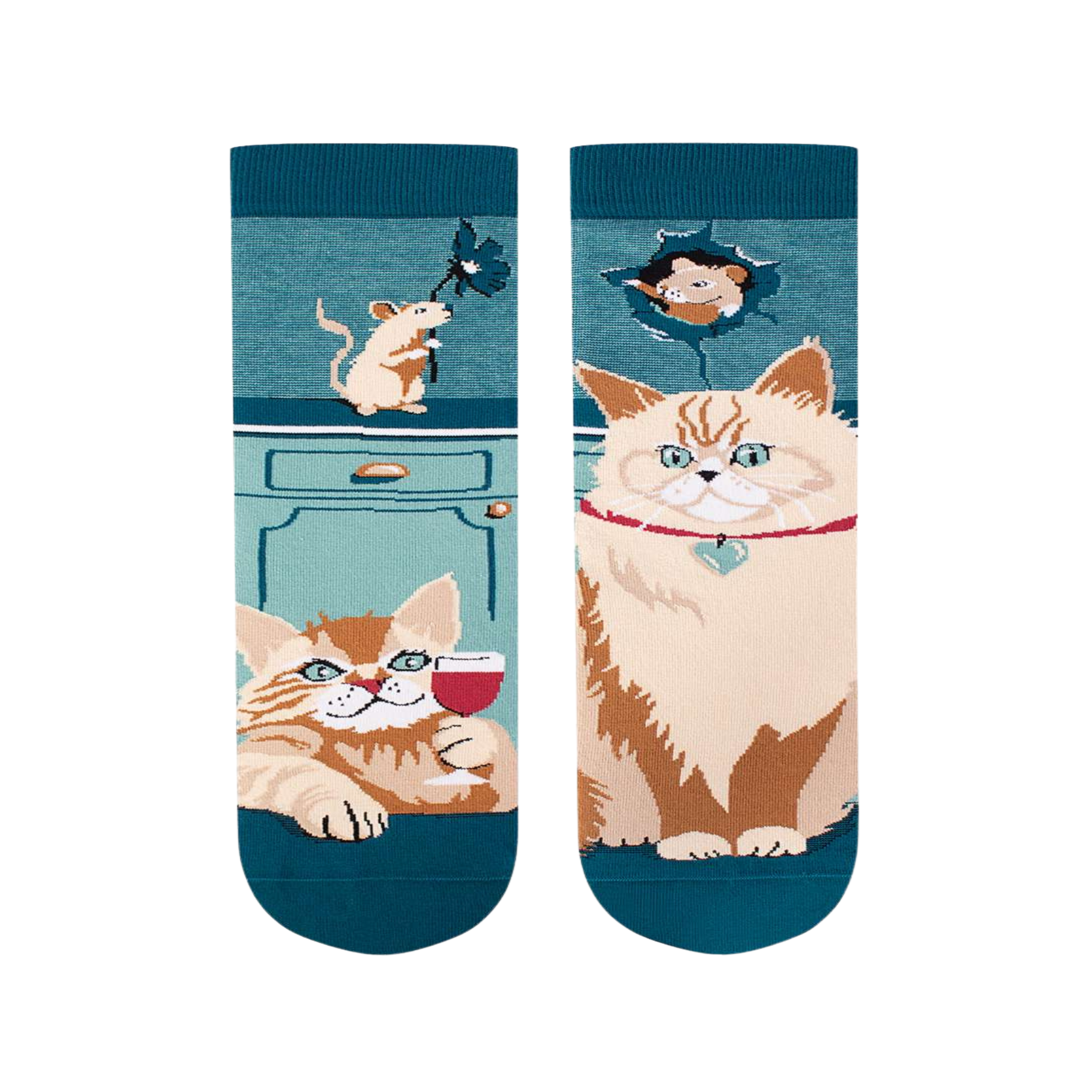 Voir la diapositive 2 : PIRIN HILL Chaussettes arty chats & souris