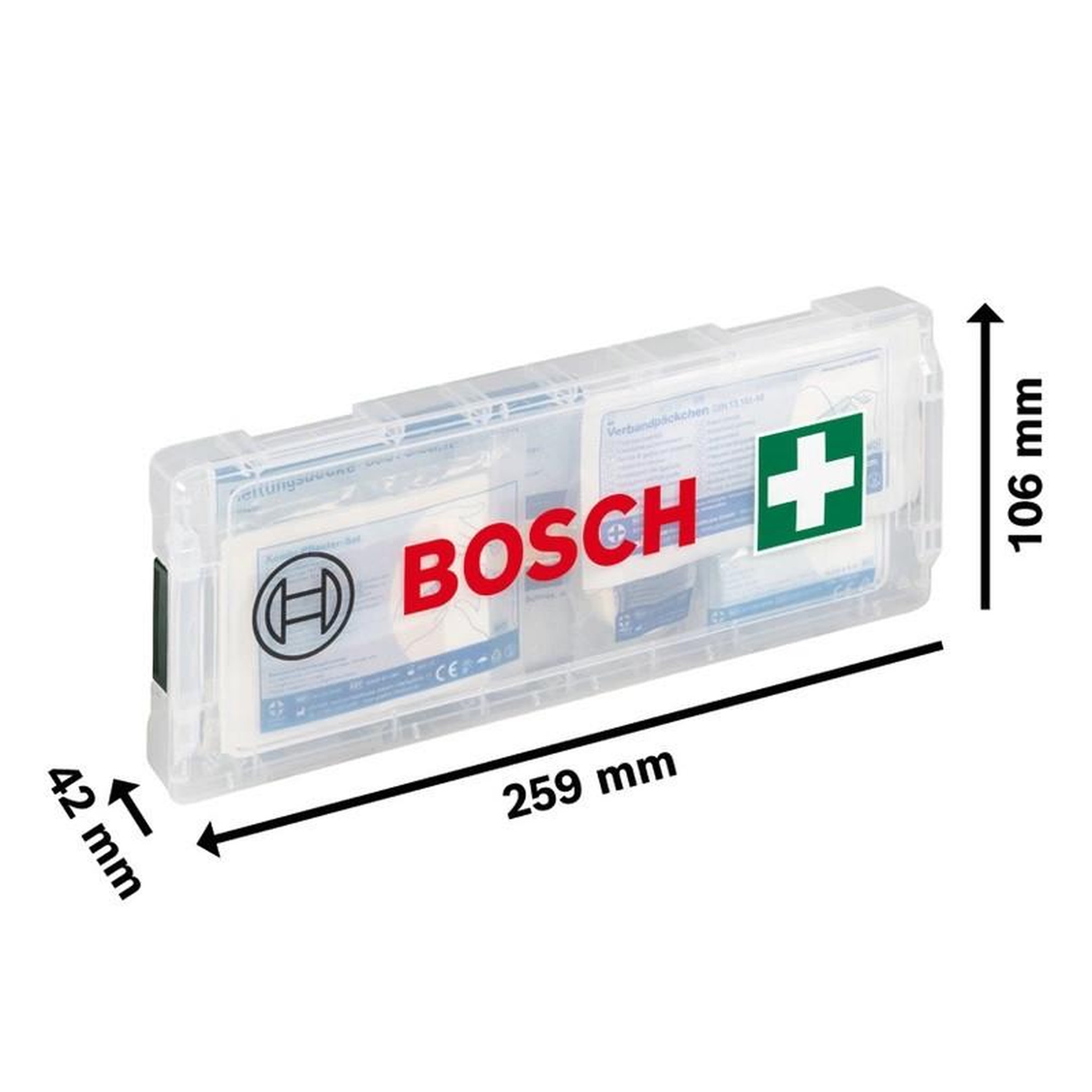 Voir la diapositive 2 : BOSCH Kit de premiers secours en coffret L BOXX Micro Professional BOSCH 1600A02X2S