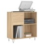Voir la diapositive 3 : VIDAXL Armoire a disques chene sonoma 84,5x38x89 cm bois d'ingenierie
