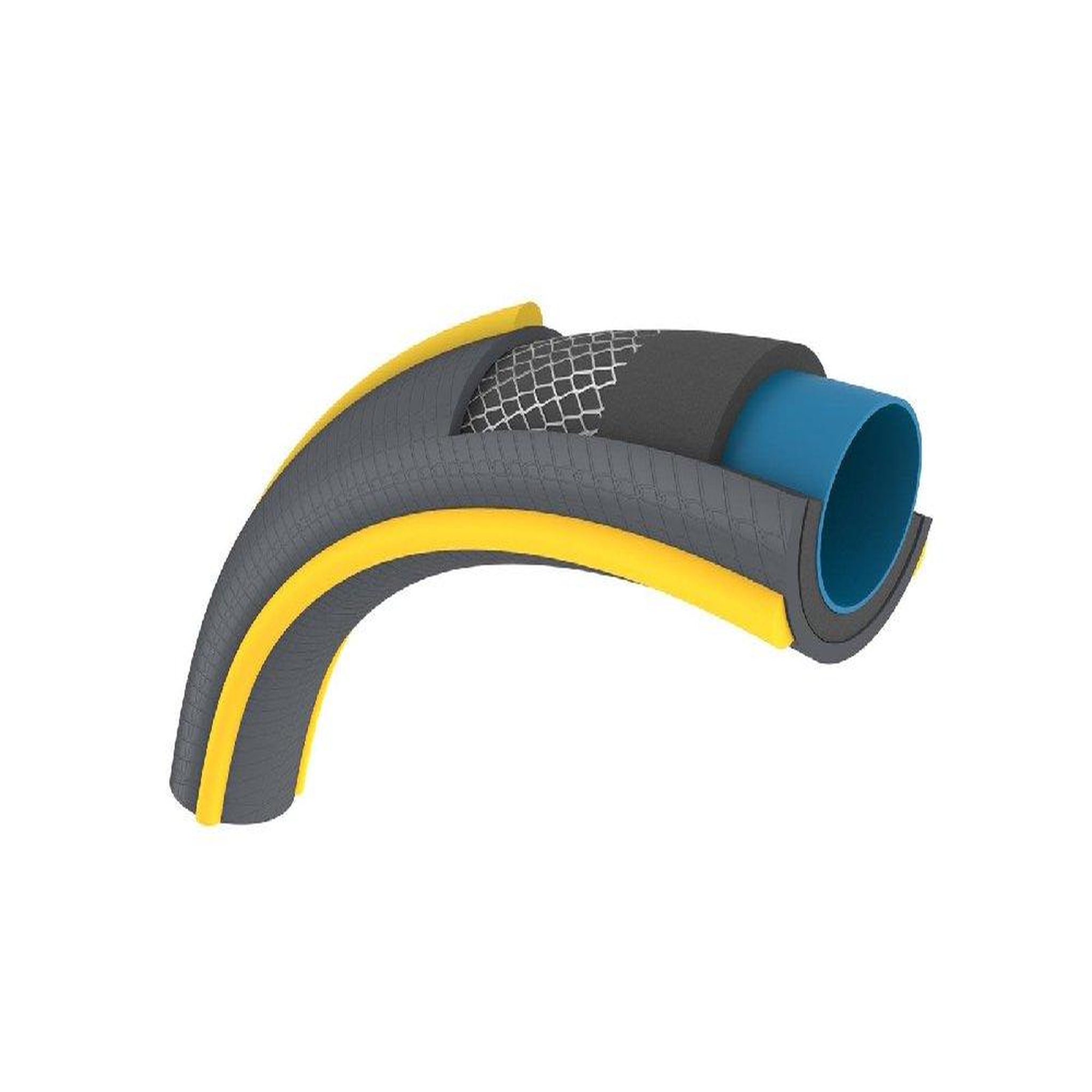 Hozelock Tuyau d'arrosage anti écrasement Ultramax usage domestique diamètre 19 mm 25 m gris jaunes
