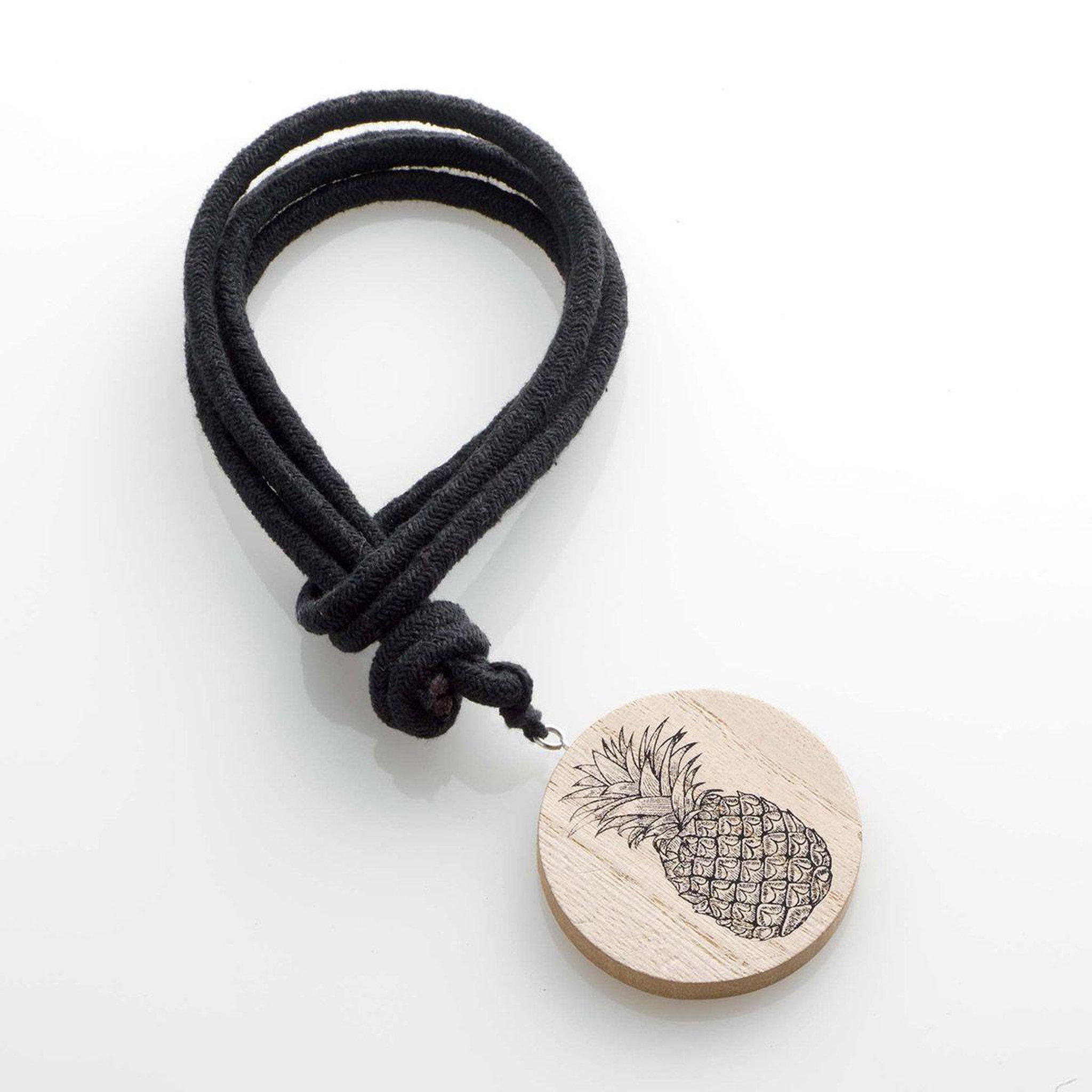 Voir la diapositive 2 : Douceur d'Intérieur Embrasse de rideau en bois  guarani  41cm noir