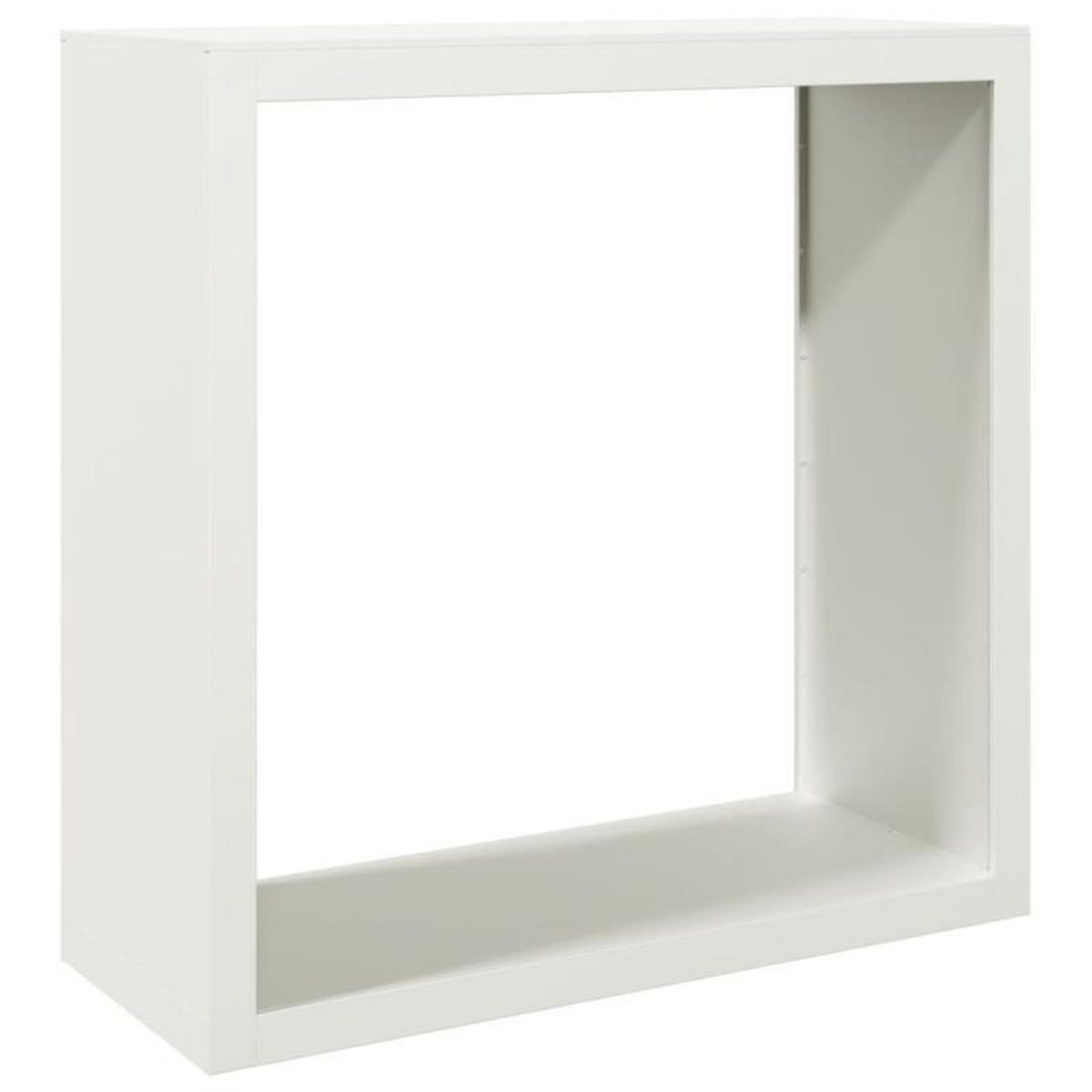 VIDAXL Portant de bois de chauffage blanc 100x40x100 cm acier