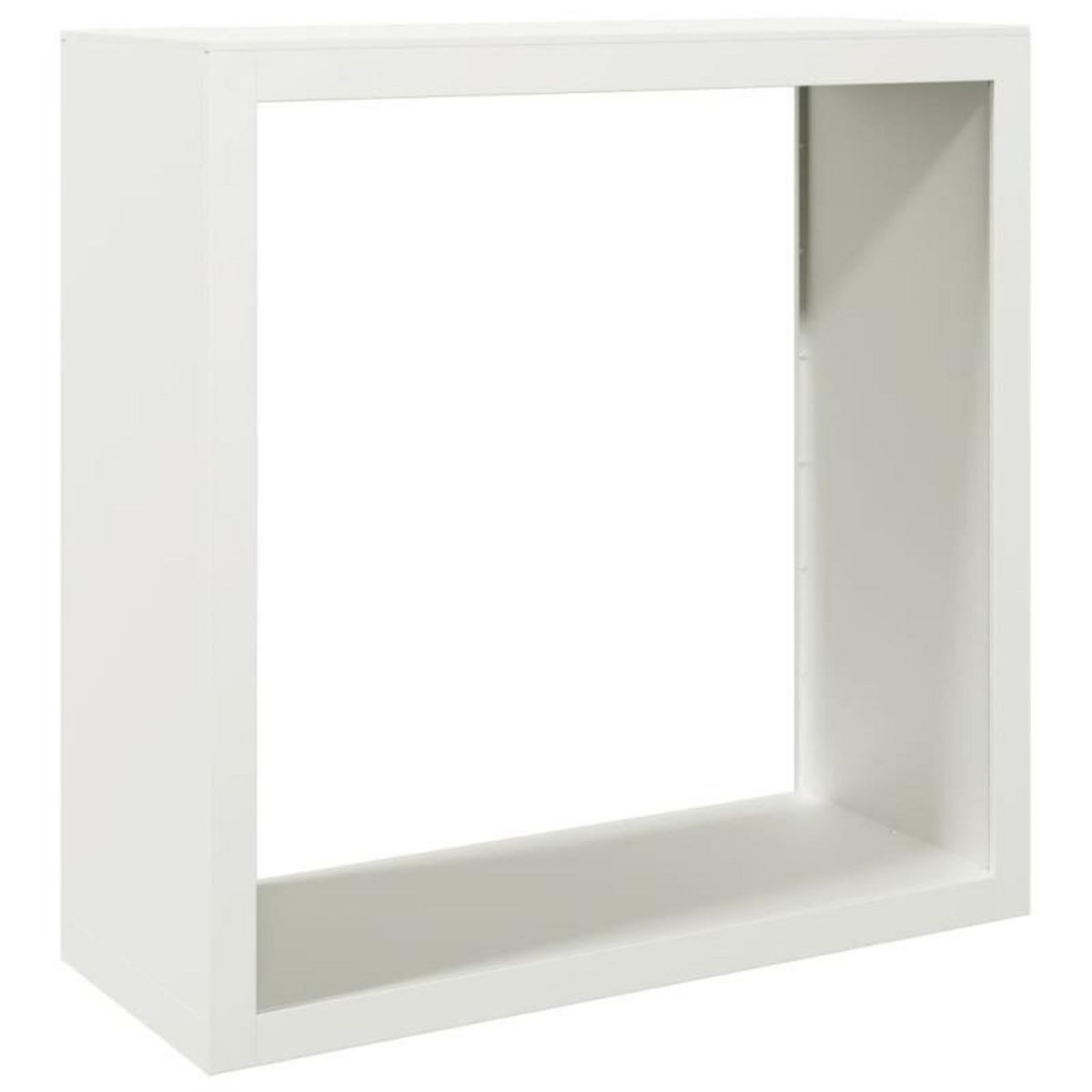 VIDAXL Portant de bois de chauffage blanc 100x40x100 cm acier
