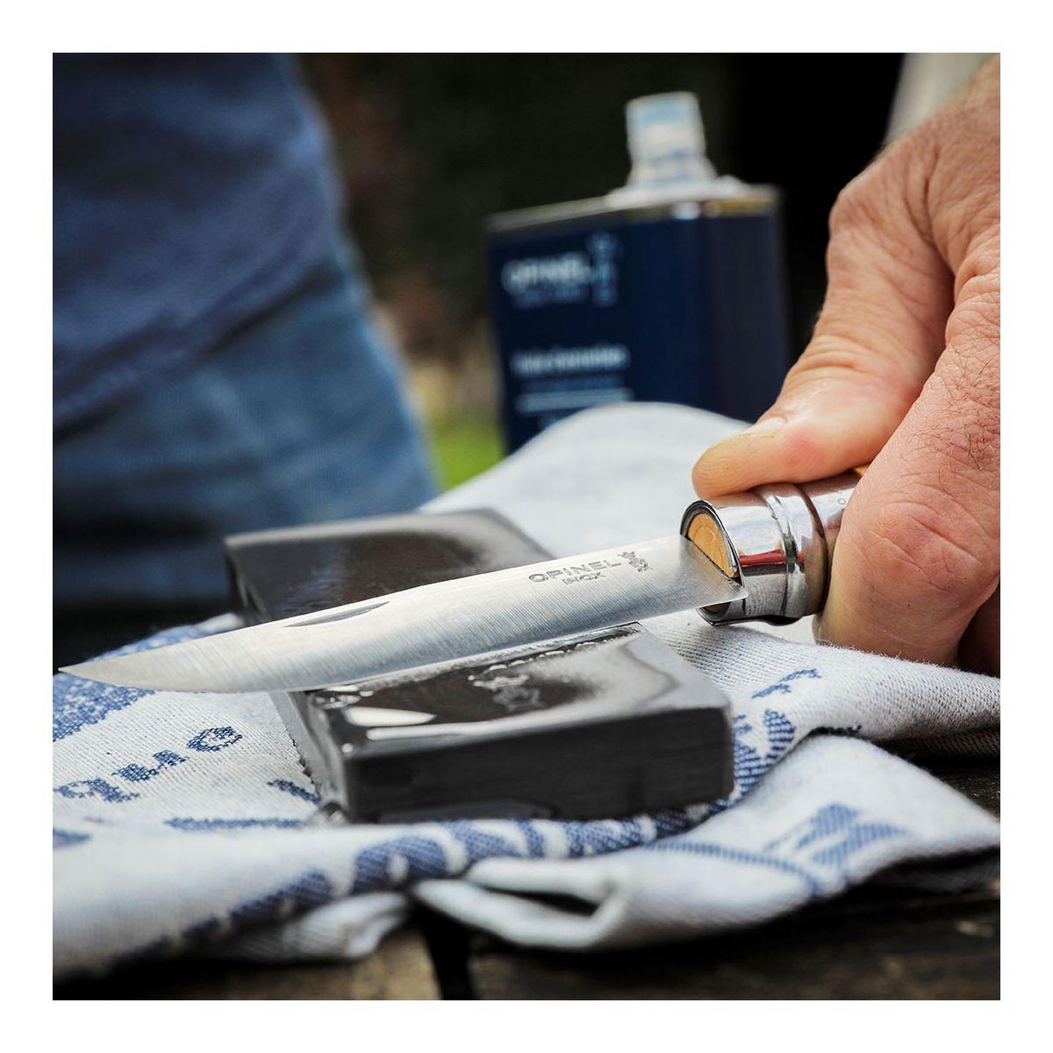 Voir la diapositive 5 : Opinel Aiguiseur couteau petite pierre naturelle 10 cm/10