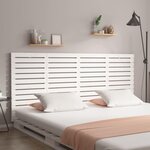 VIDAXL Tete de lit murale Blanc 166x3x91,5 cm Bois massif de pin