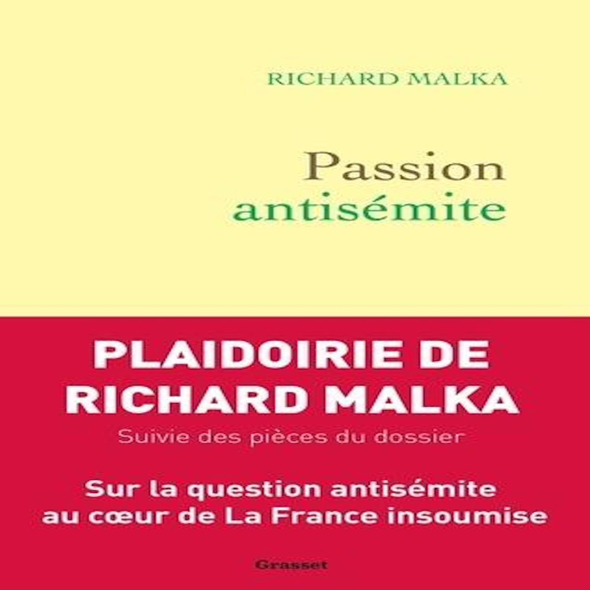PASSION ANTISEMITE, Malka Richard