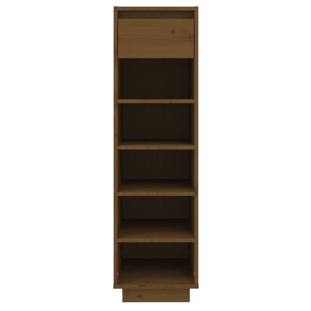 VIDAXL Armoire a chaussures marron miel 30x34x105cm bois de pin massif