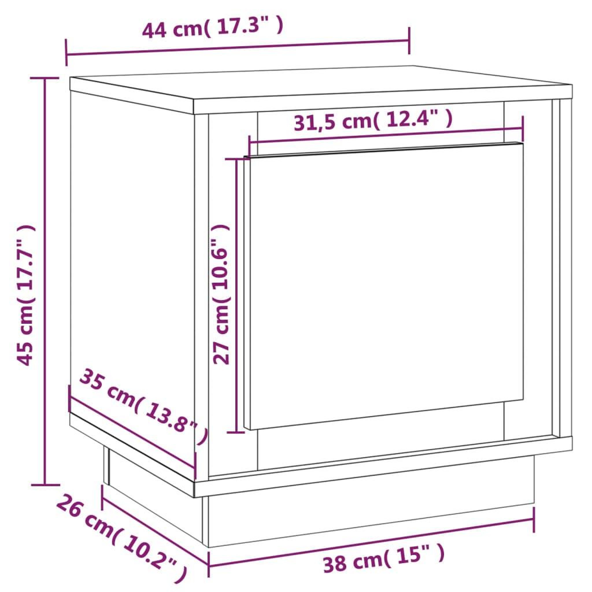 Voir la diapositive 6 : VIDAXL Tables de chevet 2 pcs chene fume 44x35x45 cm bois d'ingenierie