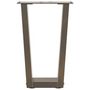 Voir la diapositive 5 : VIDAXL Pieds de table a manger en forme de V 2 pcs acier naturel acier