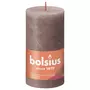 BOLSIUS Bolsius Bougies pilier rustiques Shine 4 pcs 130x68 mm Taupe rustique