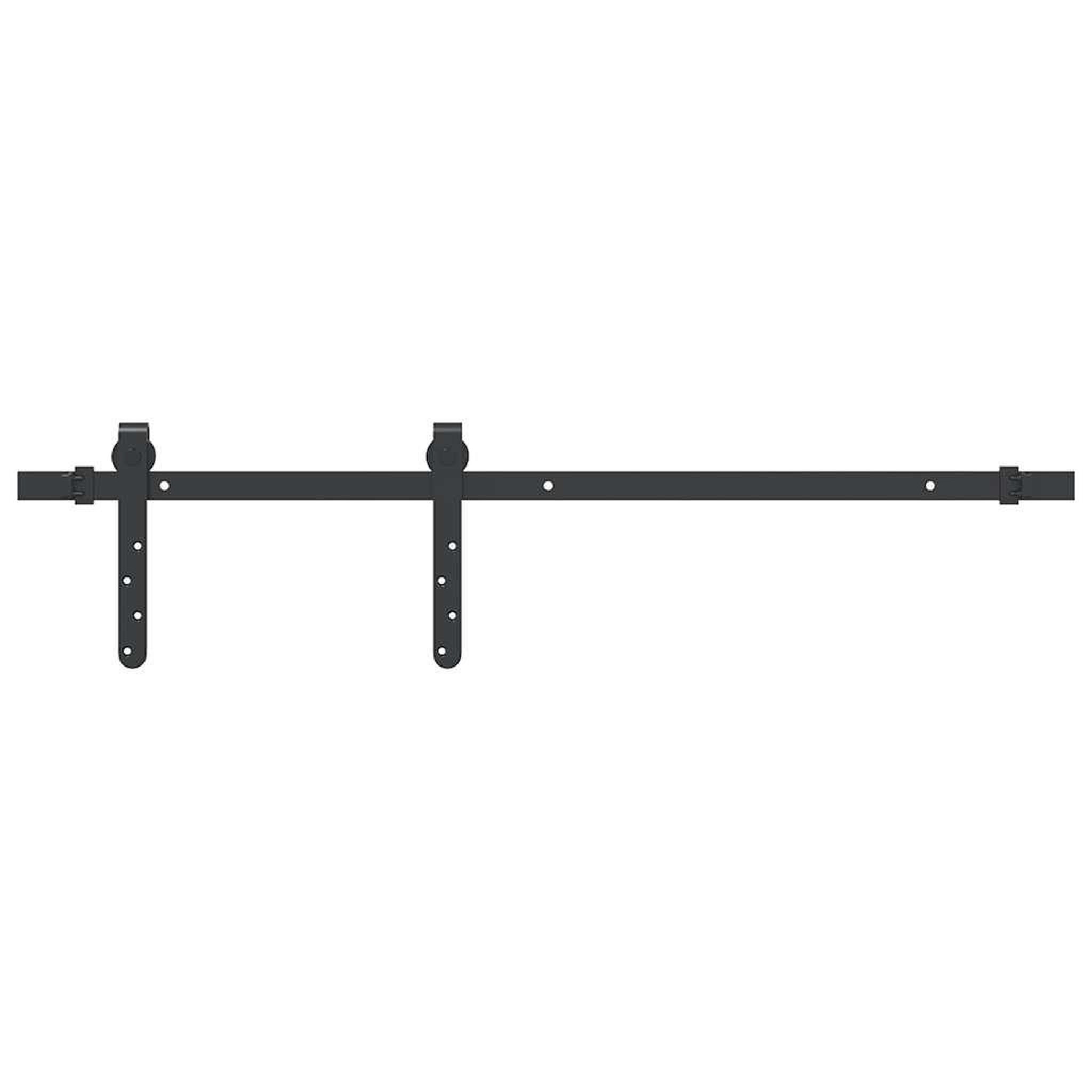 Voir la diapositive 2 : VIDAXL Kit de porte d'armoire coulissante 91 cm acier au carbone