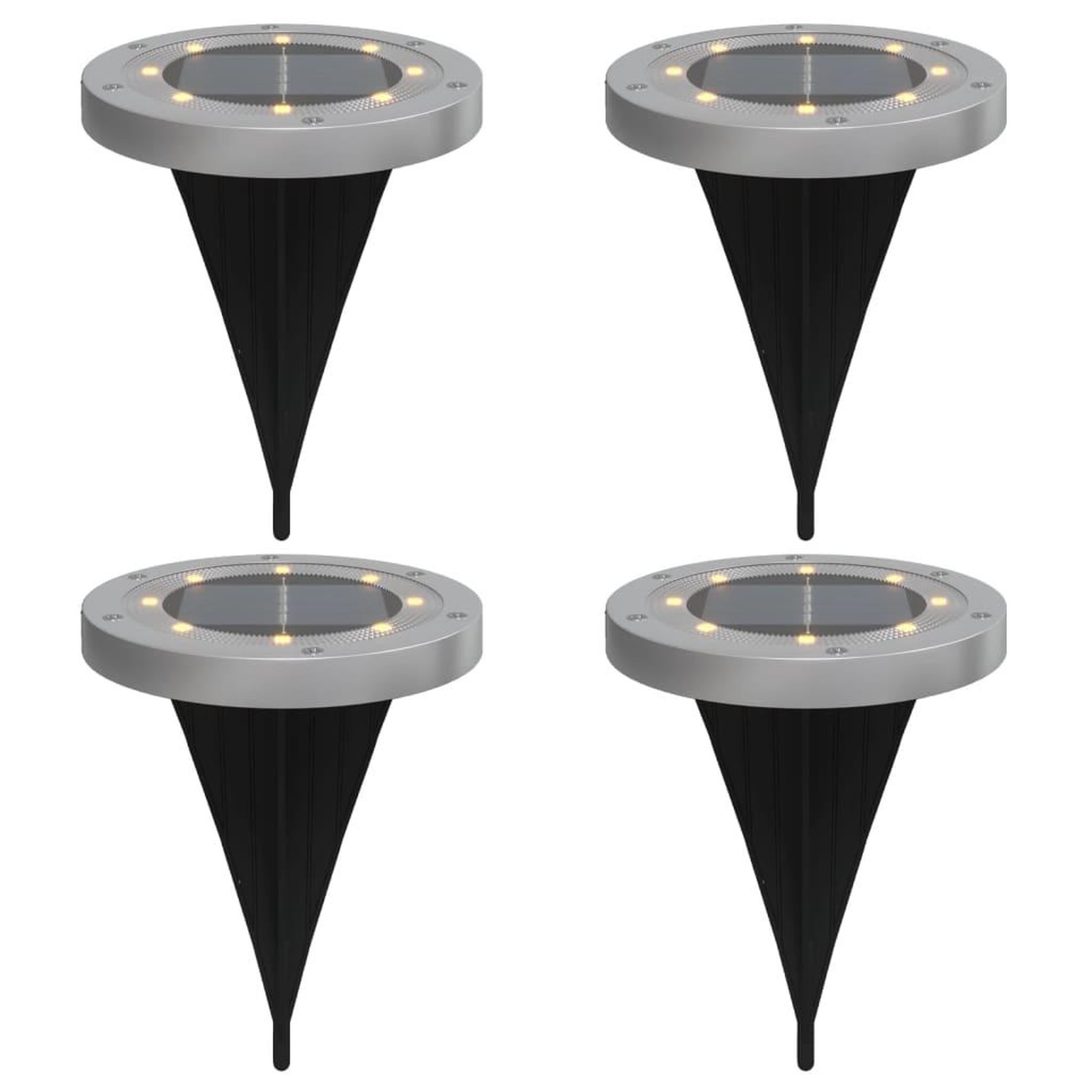 Voir la diapositive 2 : VIDAXL Lampes solaires de sol et piquets de sol exterieur 4 pcs