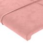 Voir la diapositive 5 : VIDAXL Tete de lit avec oreilles Rose 103x23x118/128 cm Velours