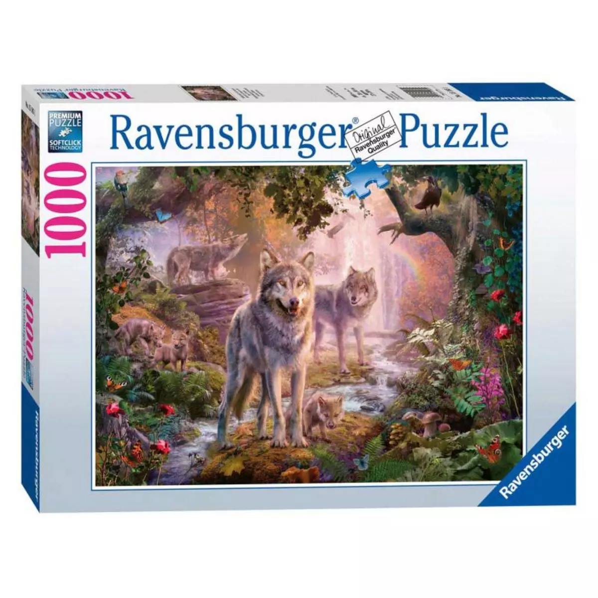 RAVENSBURGER Ravensburger Puzzle Wolf Family in Summer, 1000st. 151851