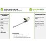 Voir la diapositive 3 : GARDENSTAR Taille haies sans fil sur batteries de 20V