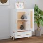 Voir la diapositive 3 : VIDAXL Buffet haut Blanc 70x31x115 cm Bois d'ingenierie