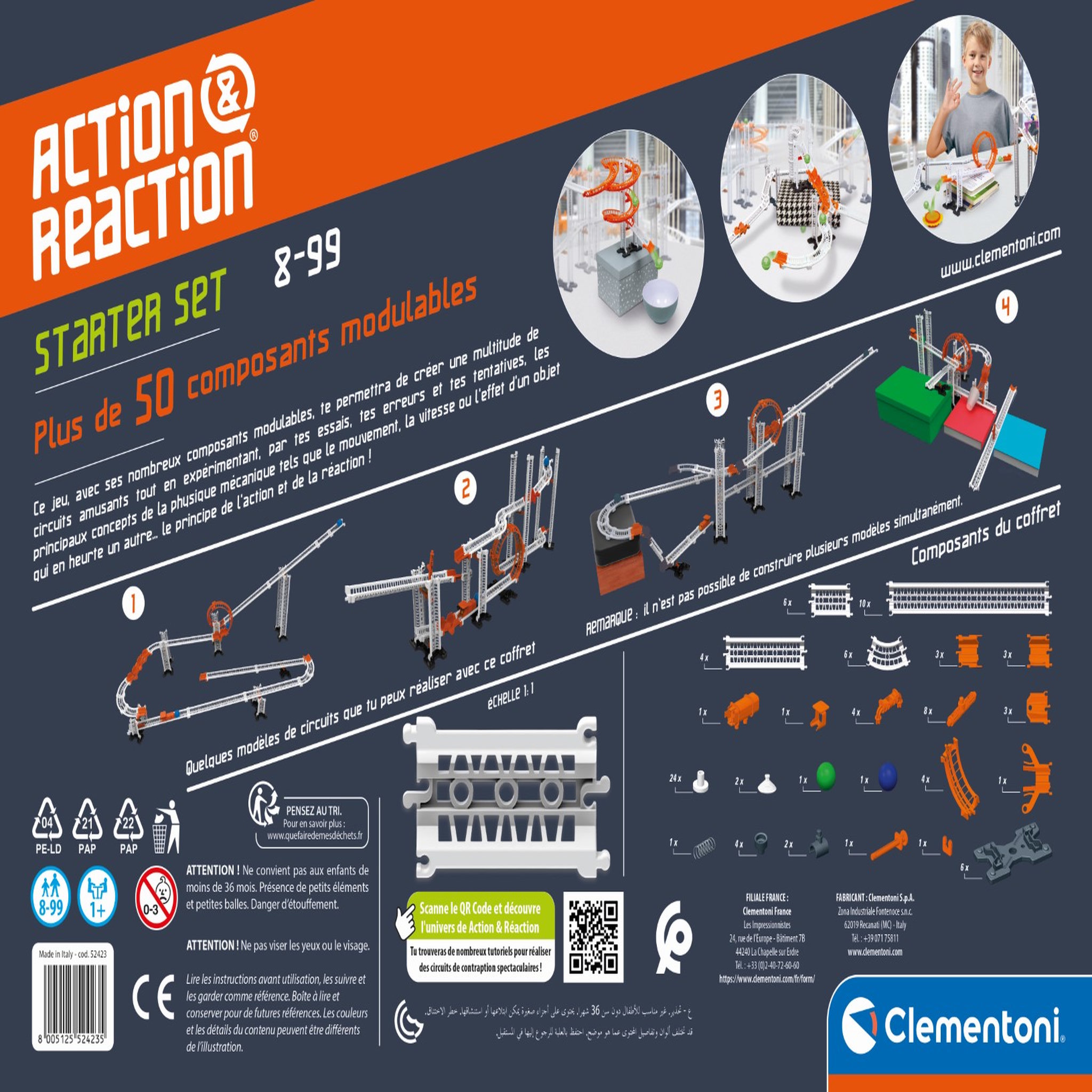 Voir la diapositive 4 : CLEMENTONI Un coffret action & réaction - Kit de démarrage