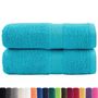 Voir la diapositive 2 : VIDAXL Serviettes de visage de qualité sup. SOLUND 2 pcs turquoise