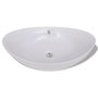 Voir la diapositive 3 : VIDAXL Lavabo ovale en ceramique avec trop plein 59 x 38,5 cm