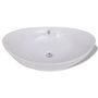 Voir la diapositive 3 : VIDAXL Lavabo ovale en ceramique avec trop plein 59 x 38,5 cm