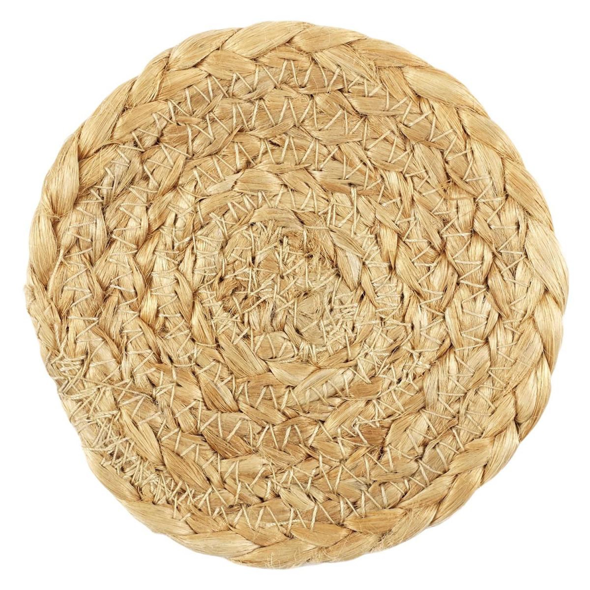 Voir la diapositive 2 : The Home Deco Factory Lot de 4 dessous de verre  jute  10cm naturel