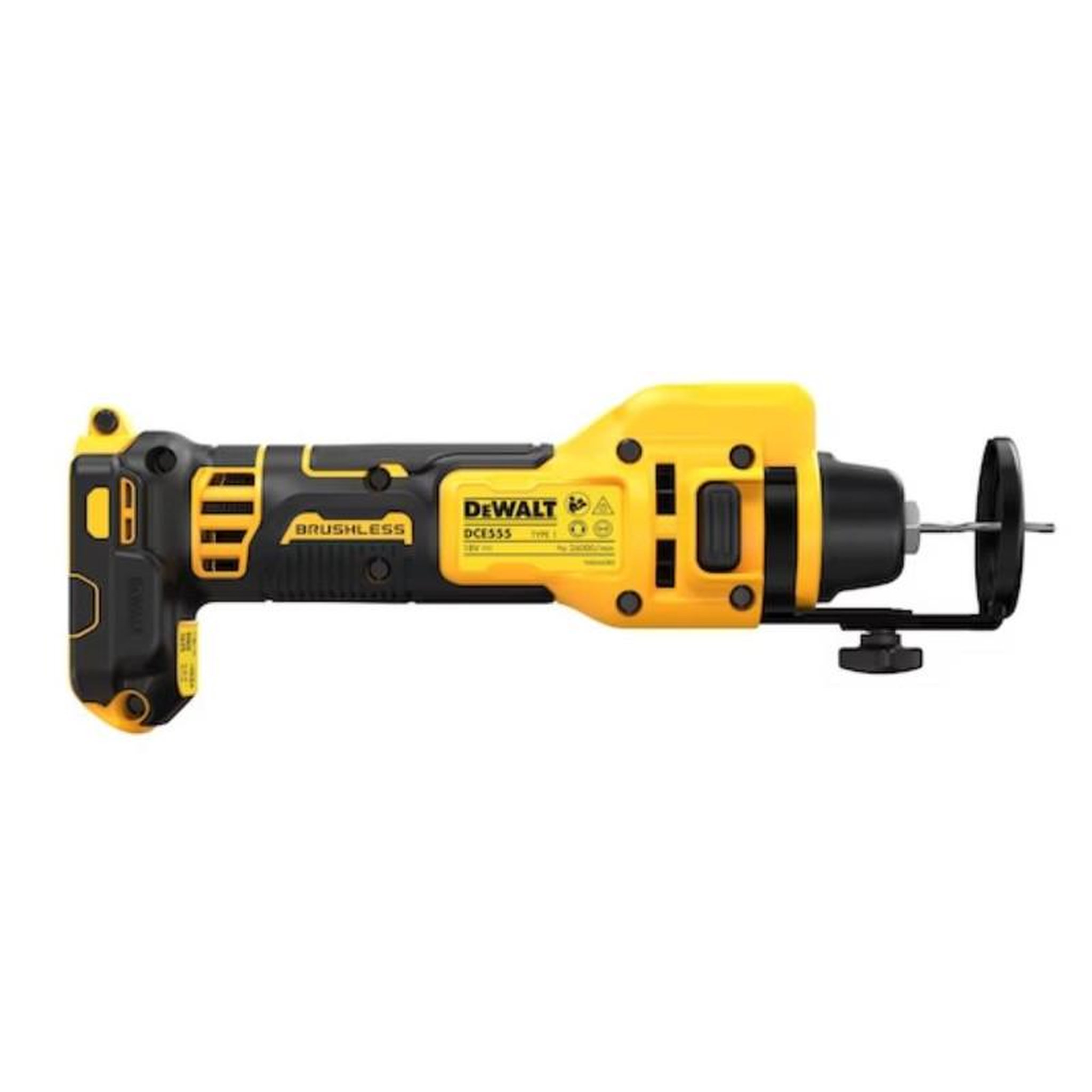 Voir la diapositive 3 : Dewalt Fraiseuse plaques de plâtre 18V XR (sans batterie ni chargeur) DEWALT DCE555N XJ